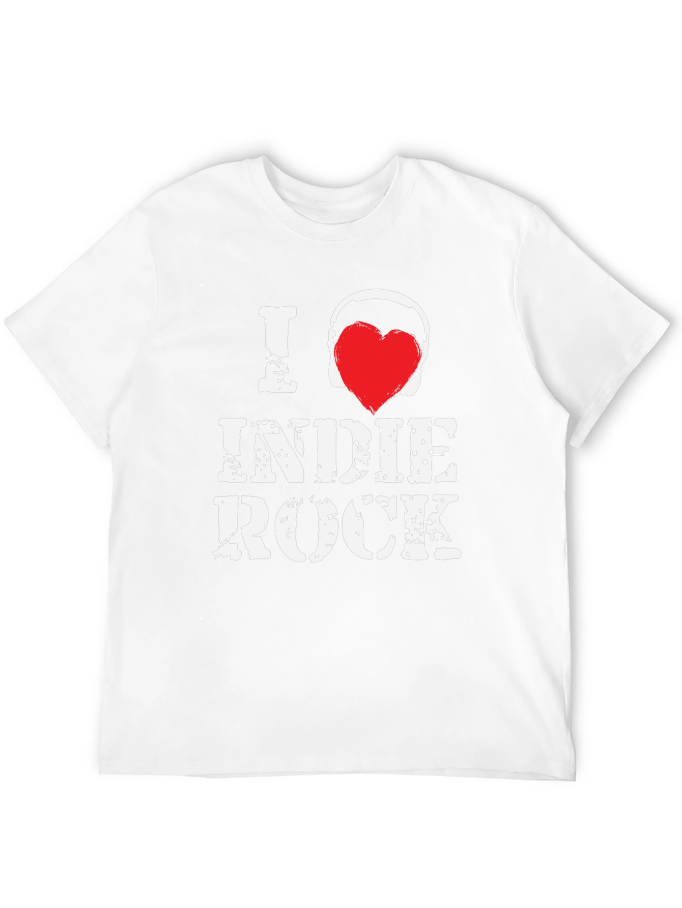 I Love Indie Rock Black Graphic Tee