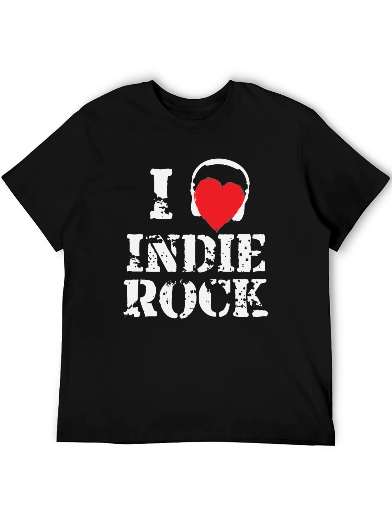 I Love Indie Rock Black Graphic Tee