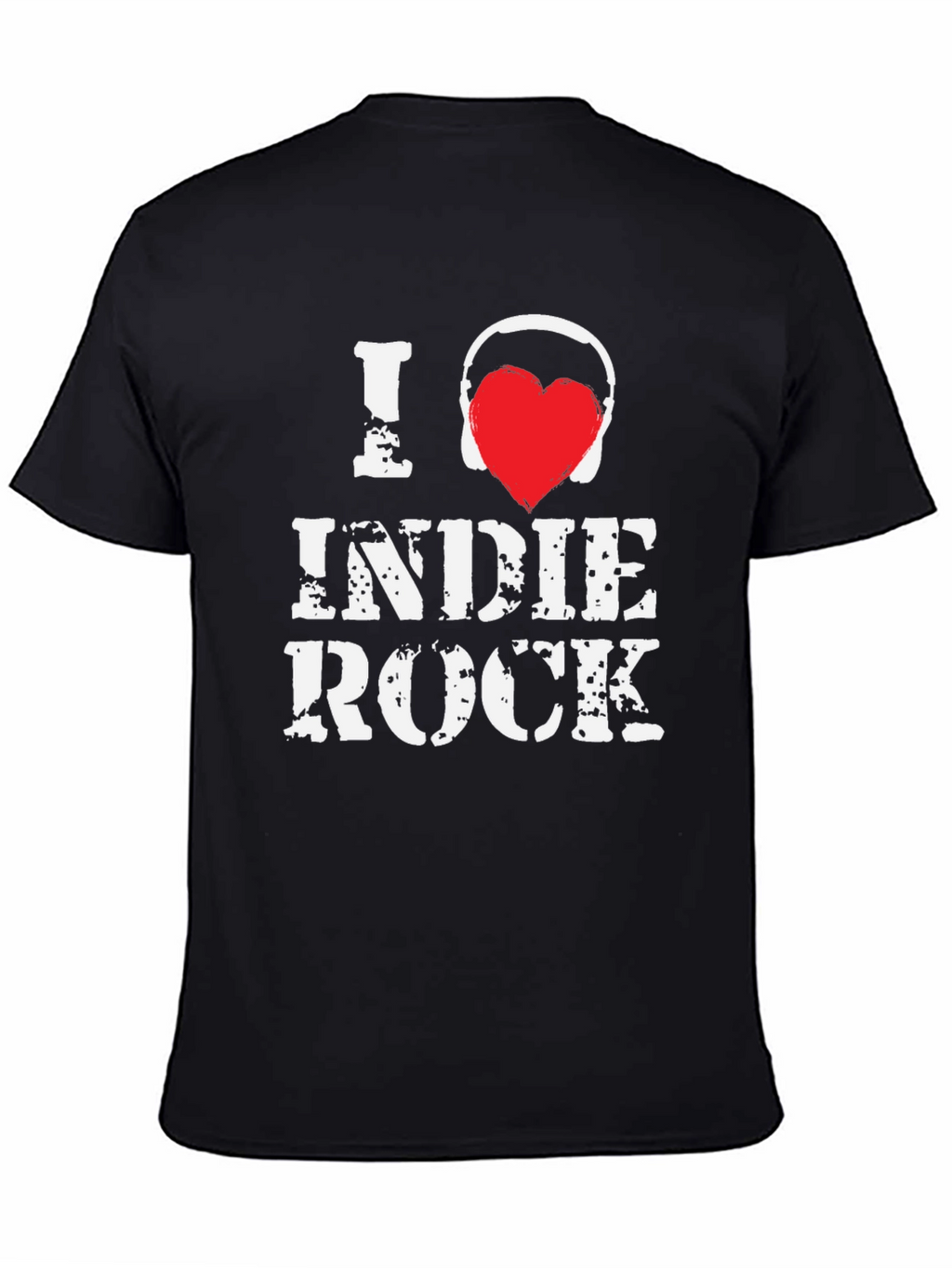 I Love Indie Rock Black Graphic Tee