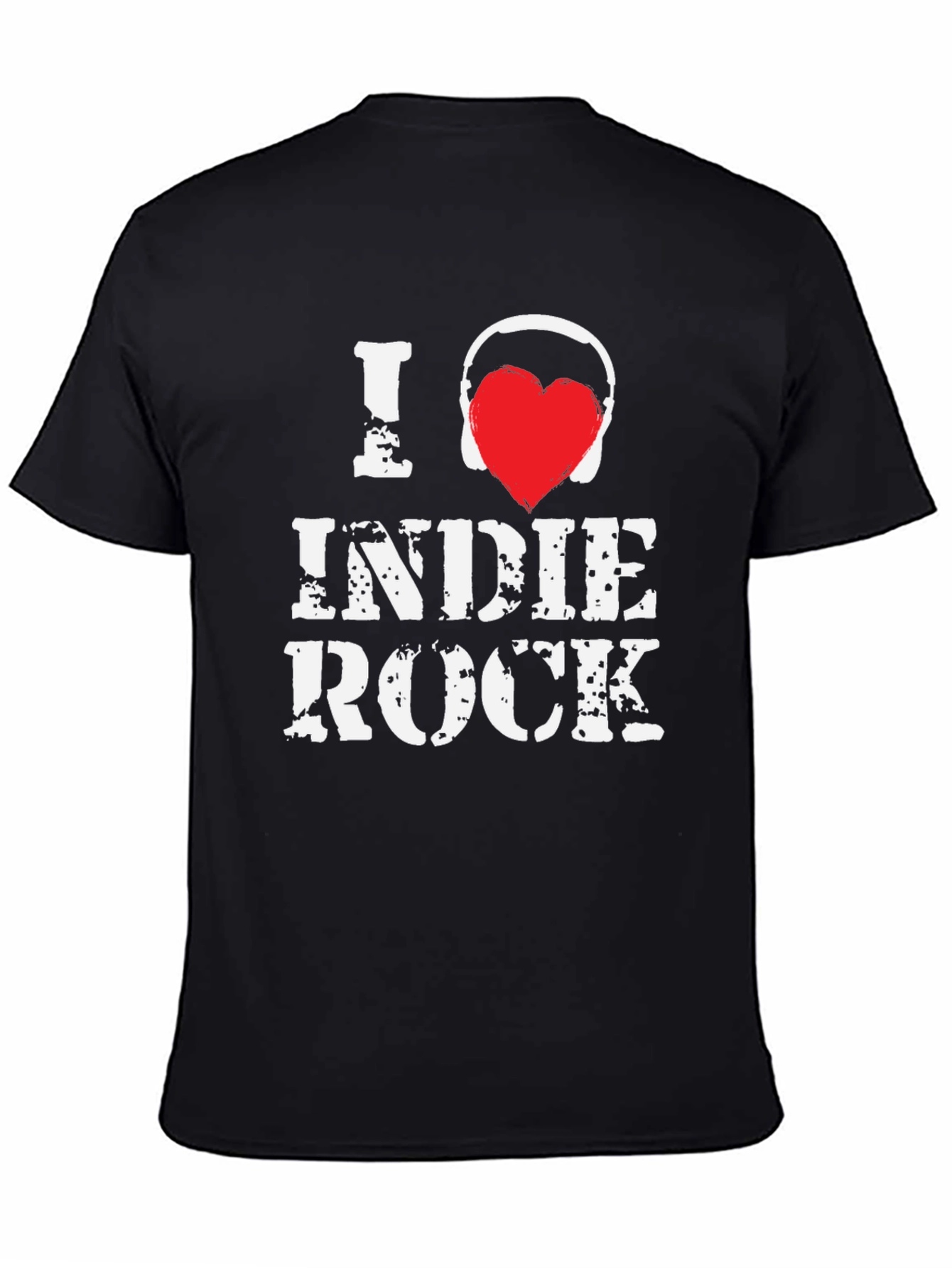 I Love Indie Rock Black Graphic Tee