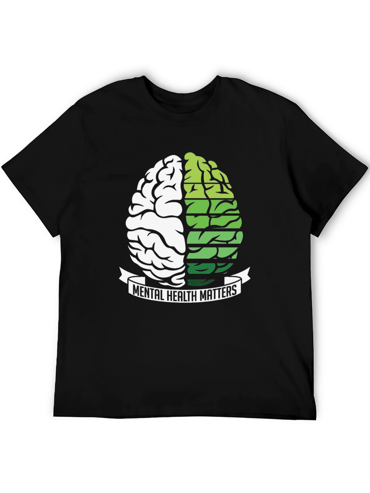 Mental Health Matters Brain Graphic T-Shirt