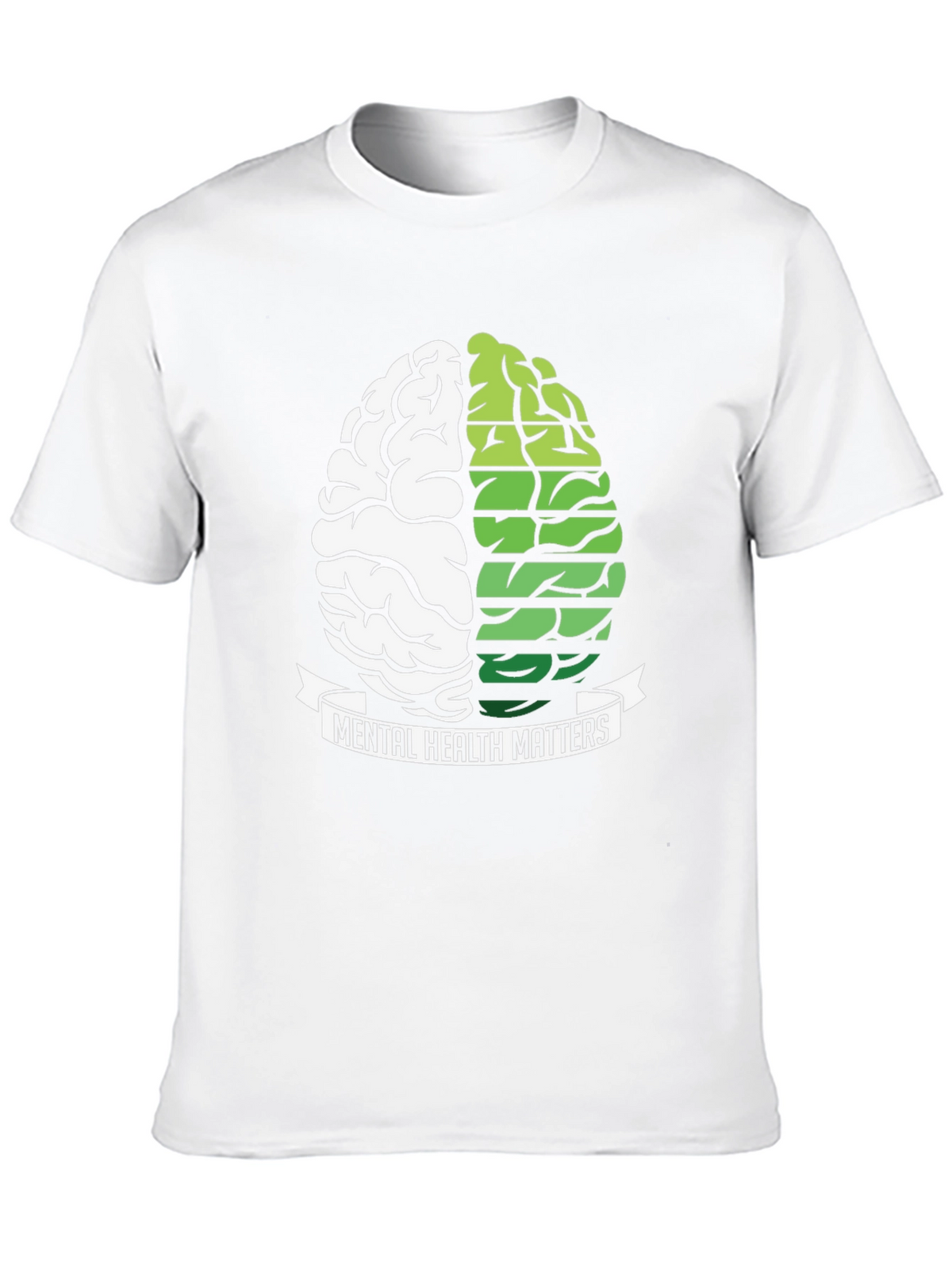 Mental Health Matters Brain Graphic T-Shirt