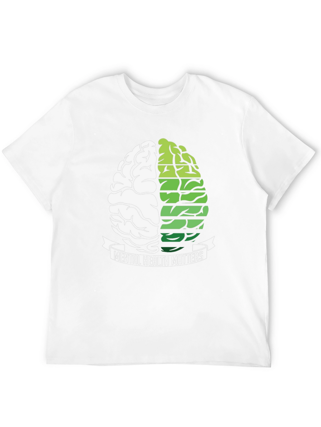 Mental Health Matters Brain Graphic T-Shirt