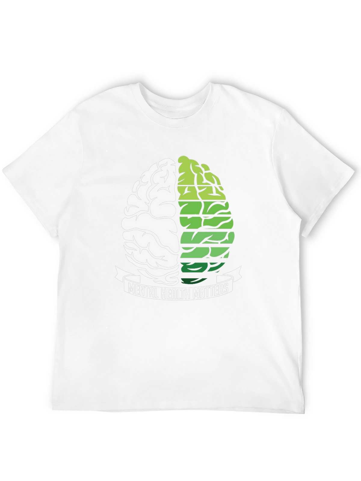 Mental Health Matters Brain Graphic T-Shirt