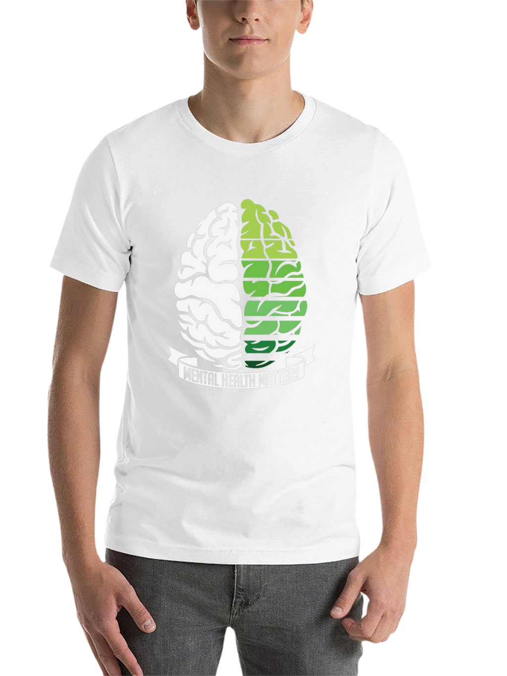 Mental Health Matters Brain Graphic T-Shirt