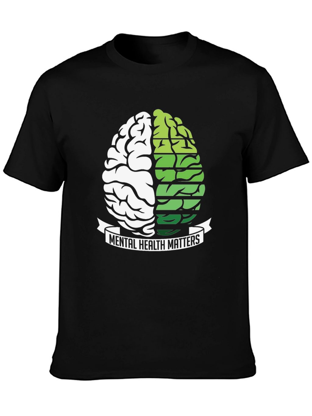 Mental Health Matters Brain Graphic T-Shirt