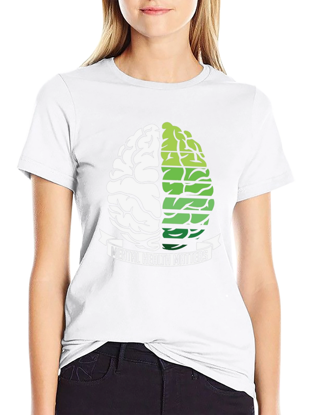 Mental Health Matters Brain Graphic T-Shirt