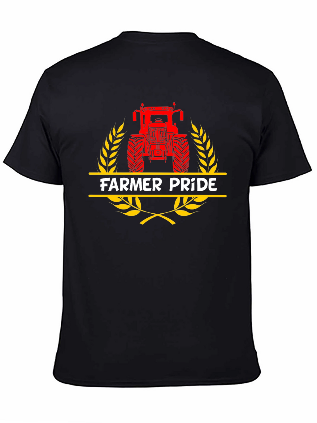Farmer Pride Tractor Graphic Tee - Black