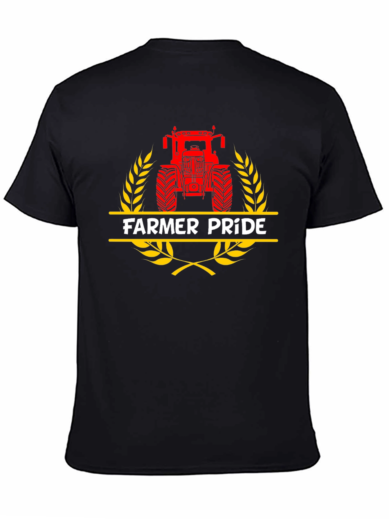 Farmer Pride Tractor Graphic Tee - Black