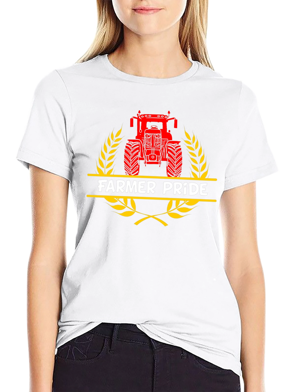 Farmer Pride Tractor Graphic Tee - Black