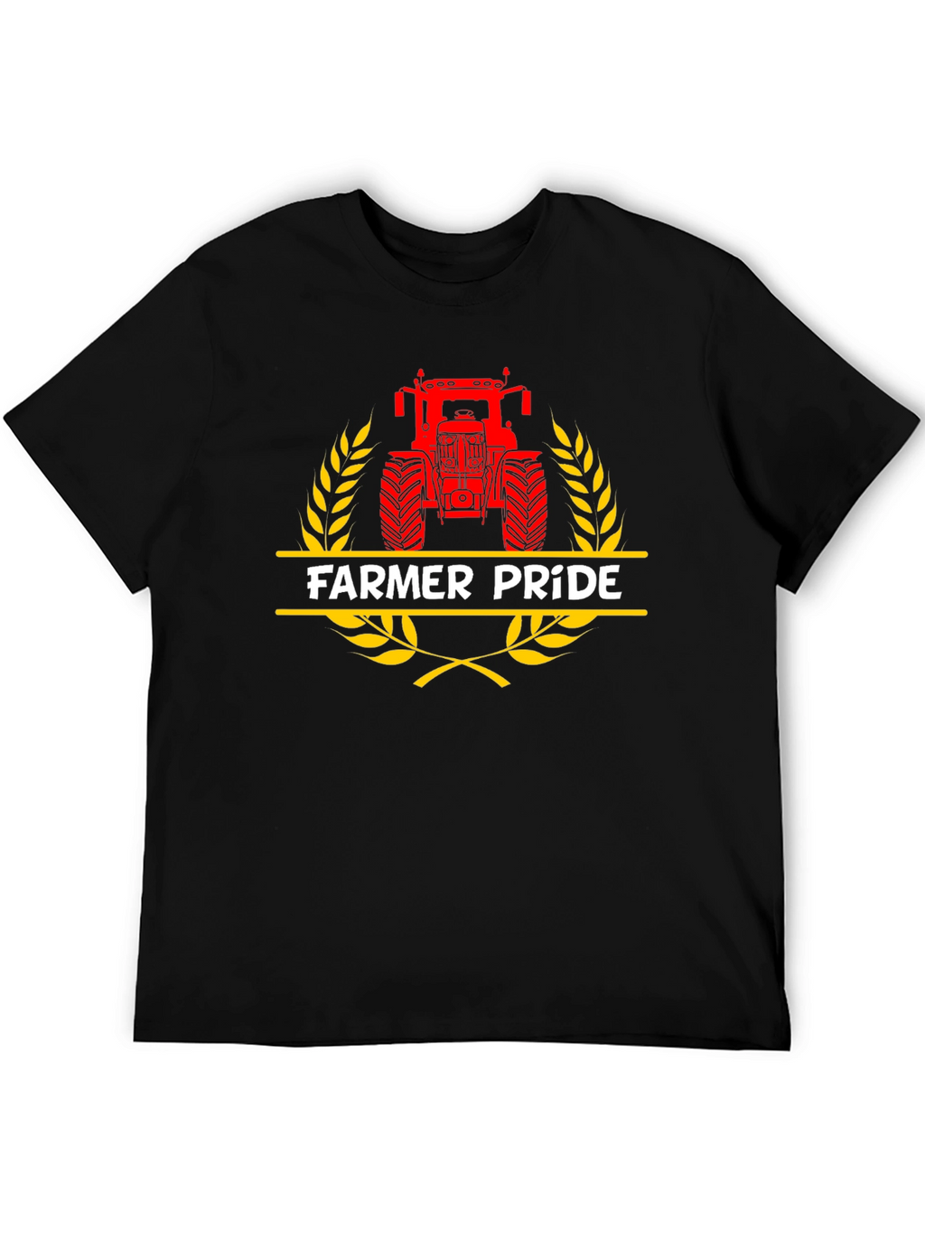 Farmer Pride Tractor Graphic Tee - Black