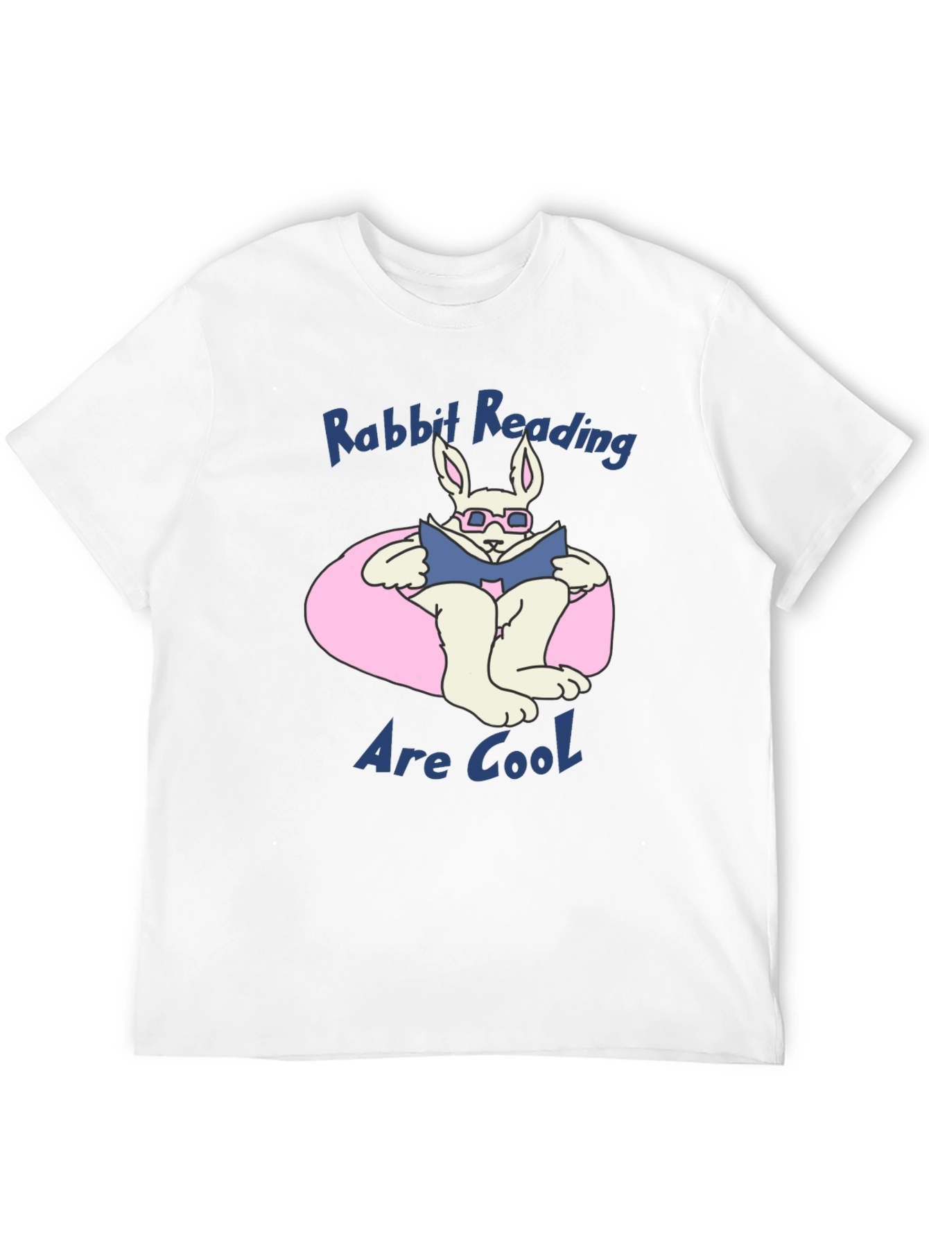 Rabbit Reading Book Graphic T-Shirt