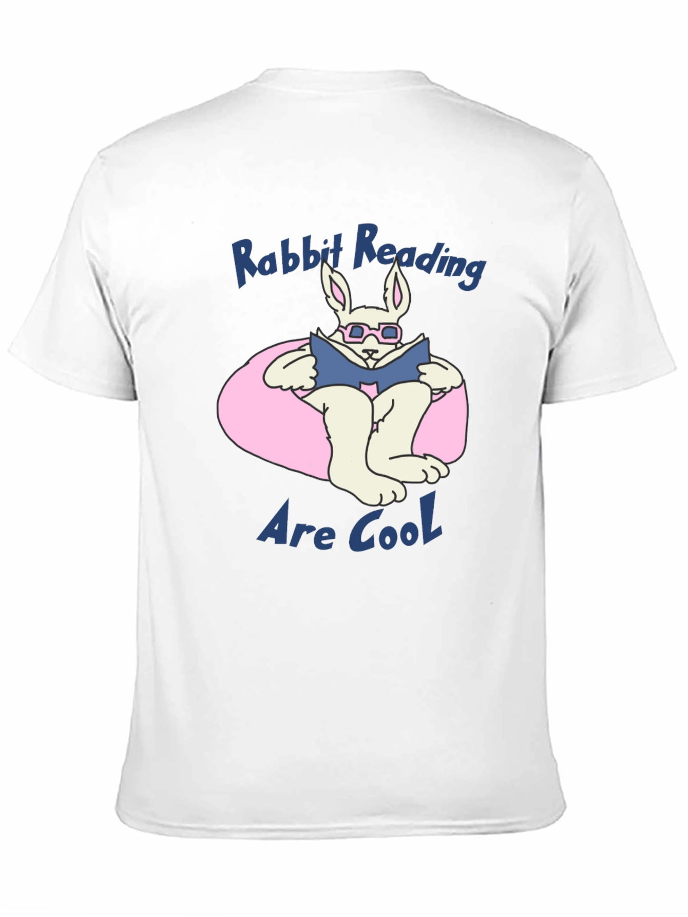 Rabbit Reading Book Graphic T-Shirt