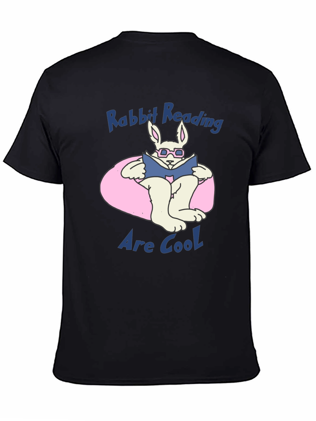 Rabbit Reading Book Graphic T-Shirt