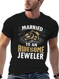 Married to an Awesome Jeweler Graphic T-Shirt