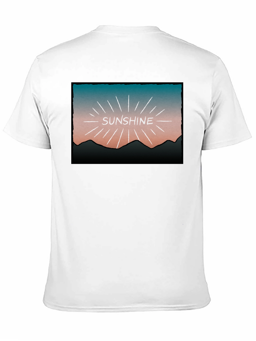 Sunshine Graphic Tee - Retro Mountain Design