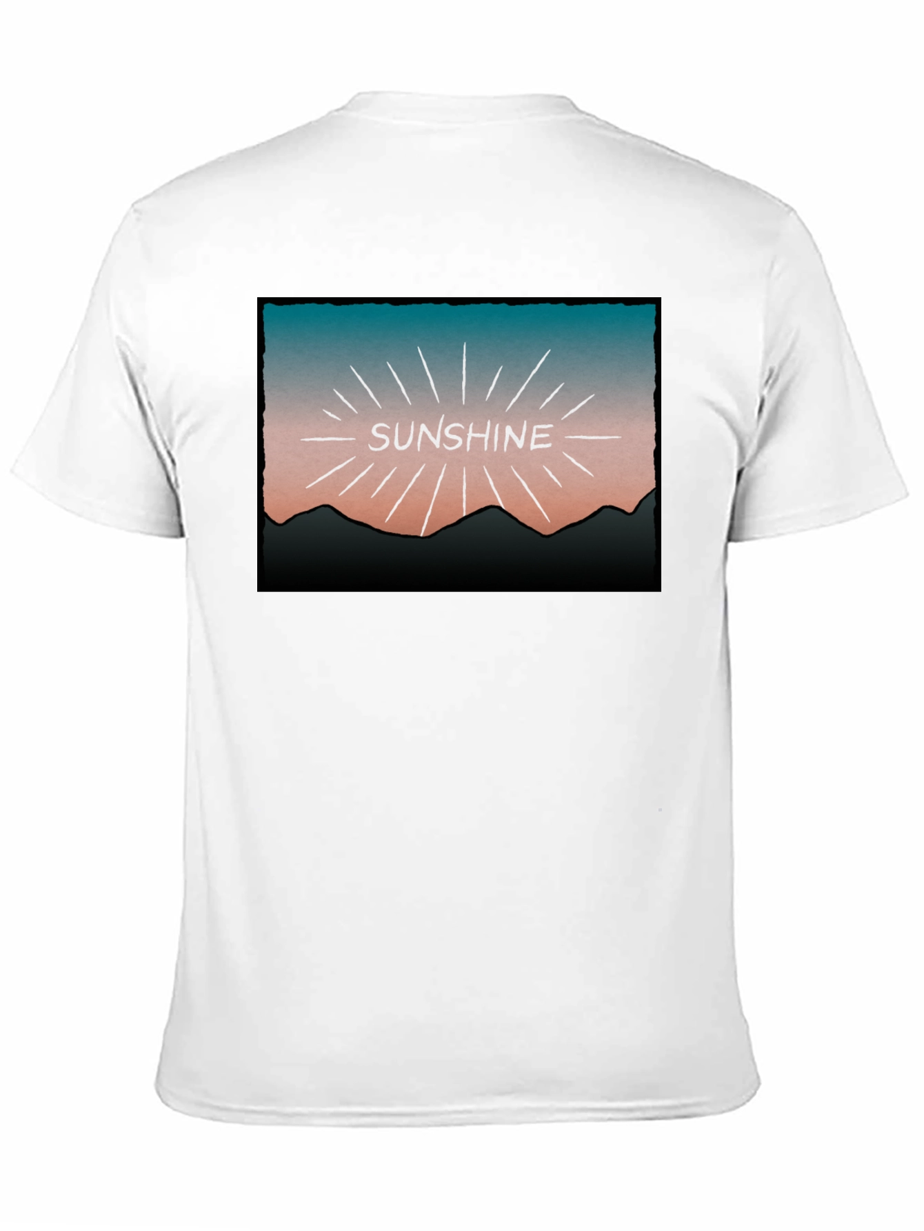 Sunshine Graphic Tee - Retro Mountain Design