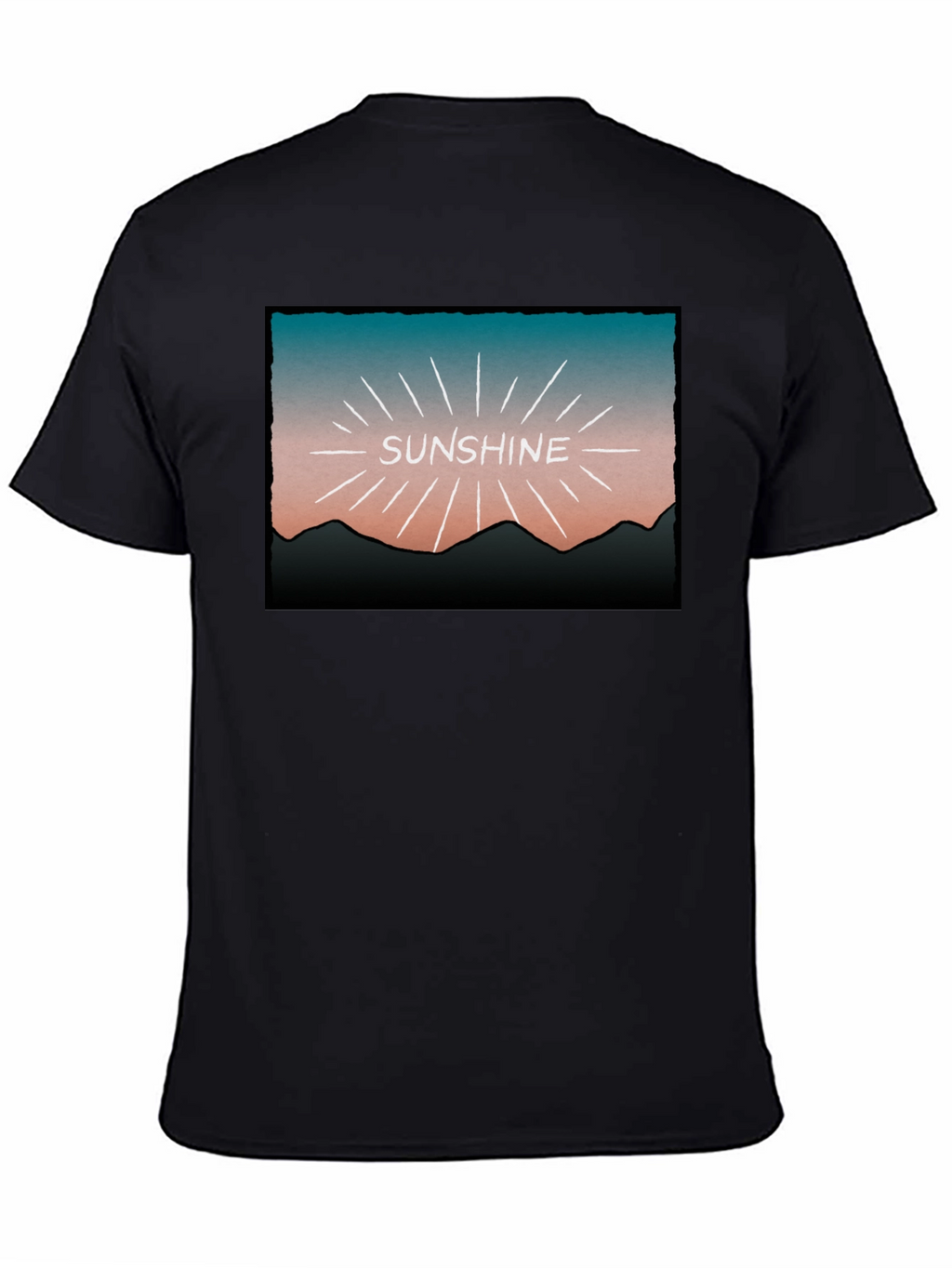 Sunshine Graphic Tee - Retro Mountain Design