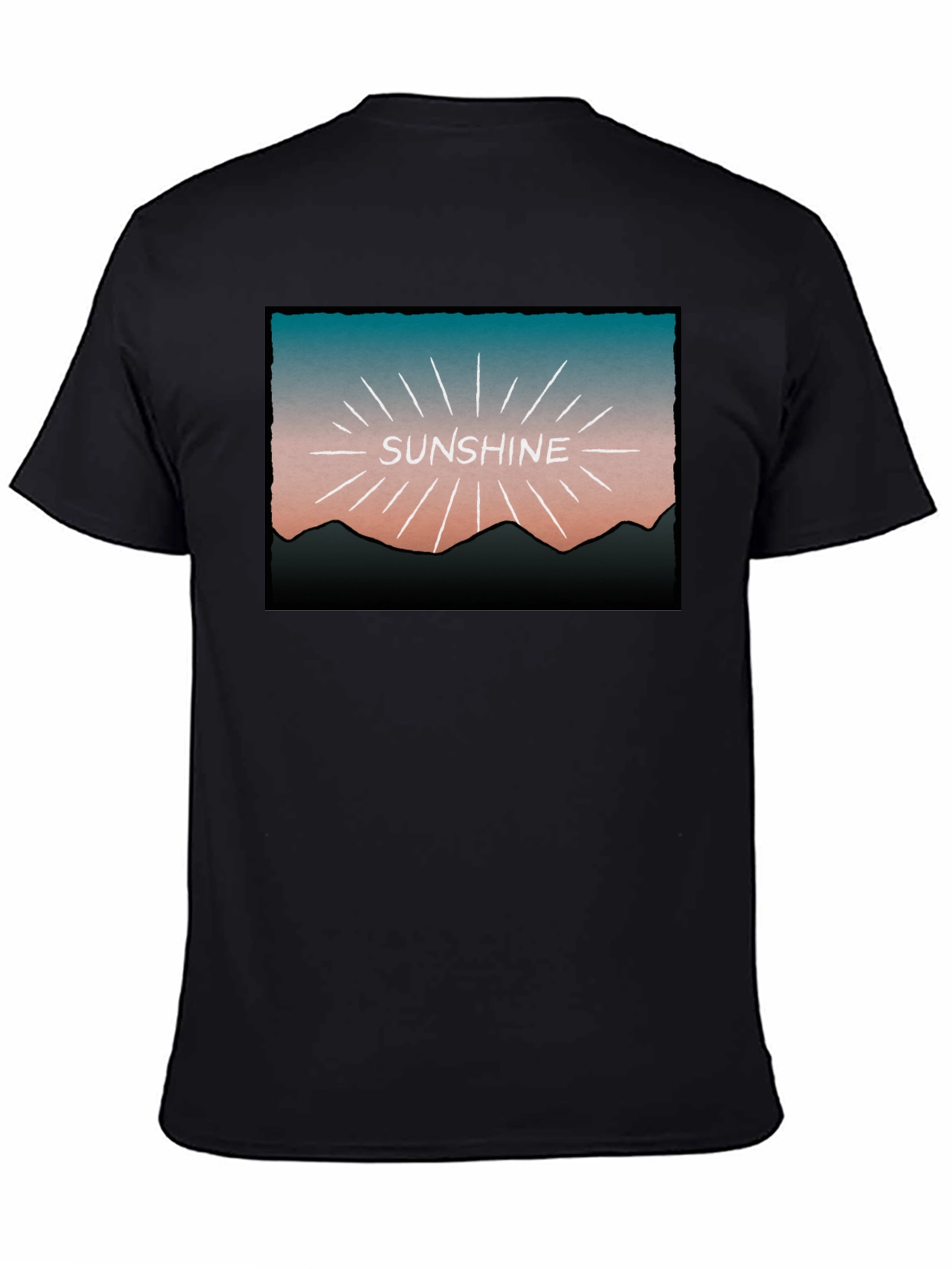 Sunshine Graphic Tee - Retro Mountain Design