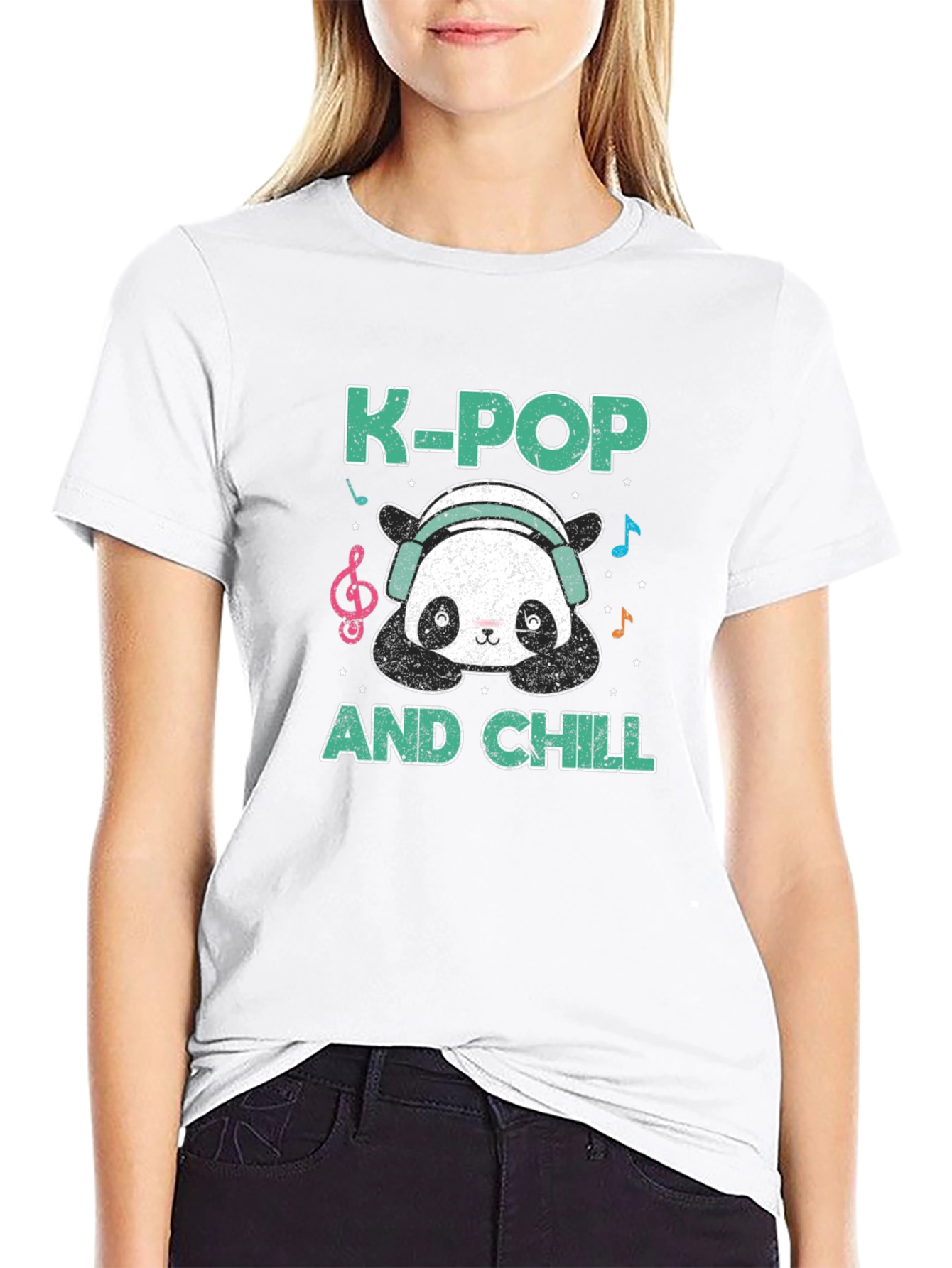 K-Pop and Chill Panda T-Shirt
