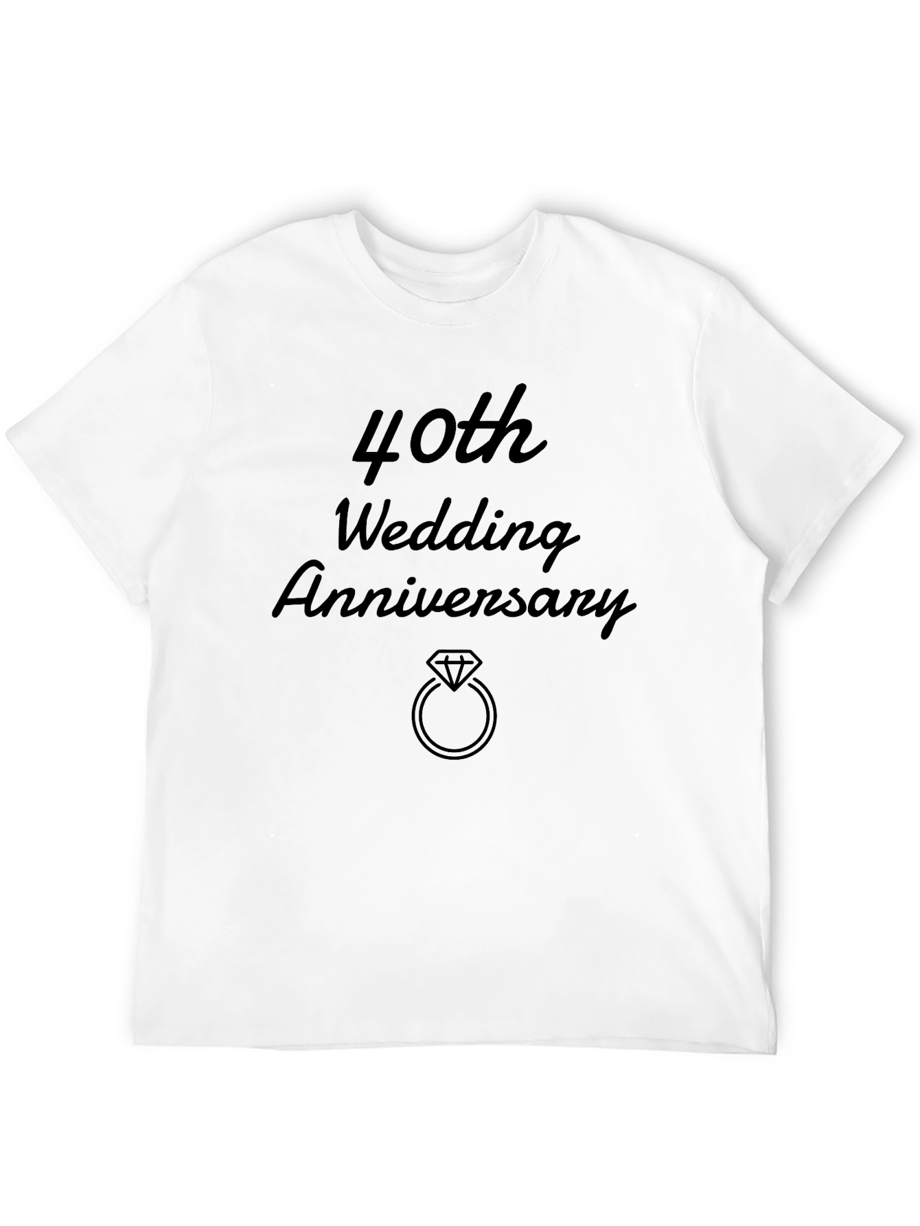 40th Wedding Anniversary Graphic Tee