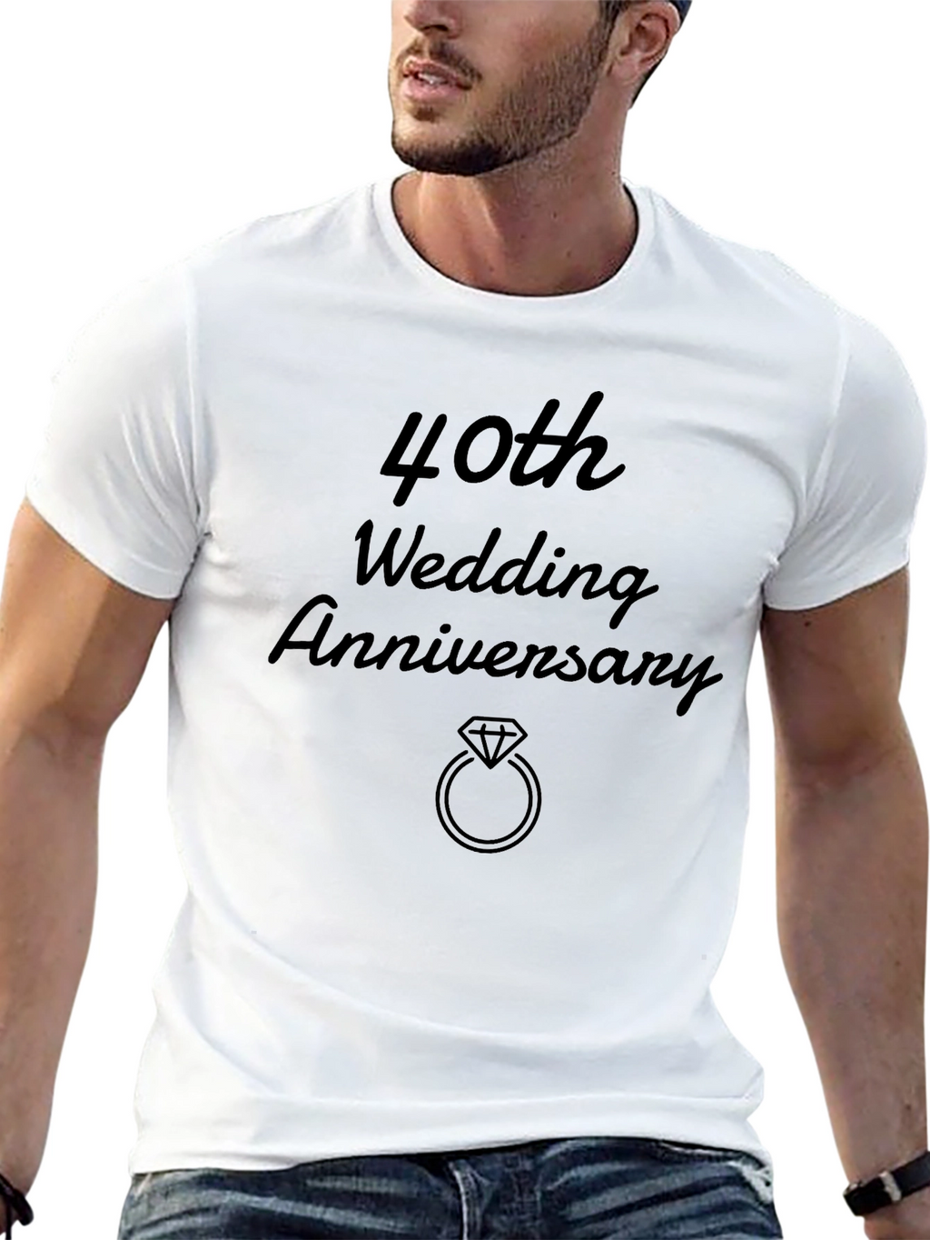 40th Wedding Anniversary Graphic Tee