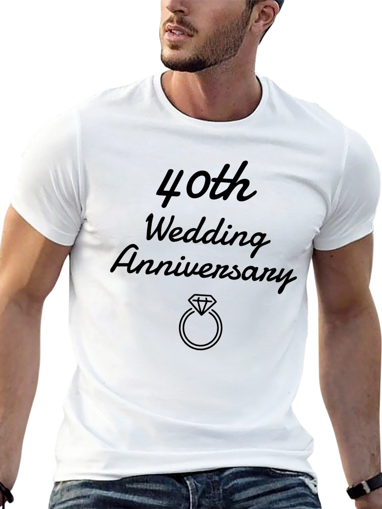 40th Wedding Anniversary Graphic Tee