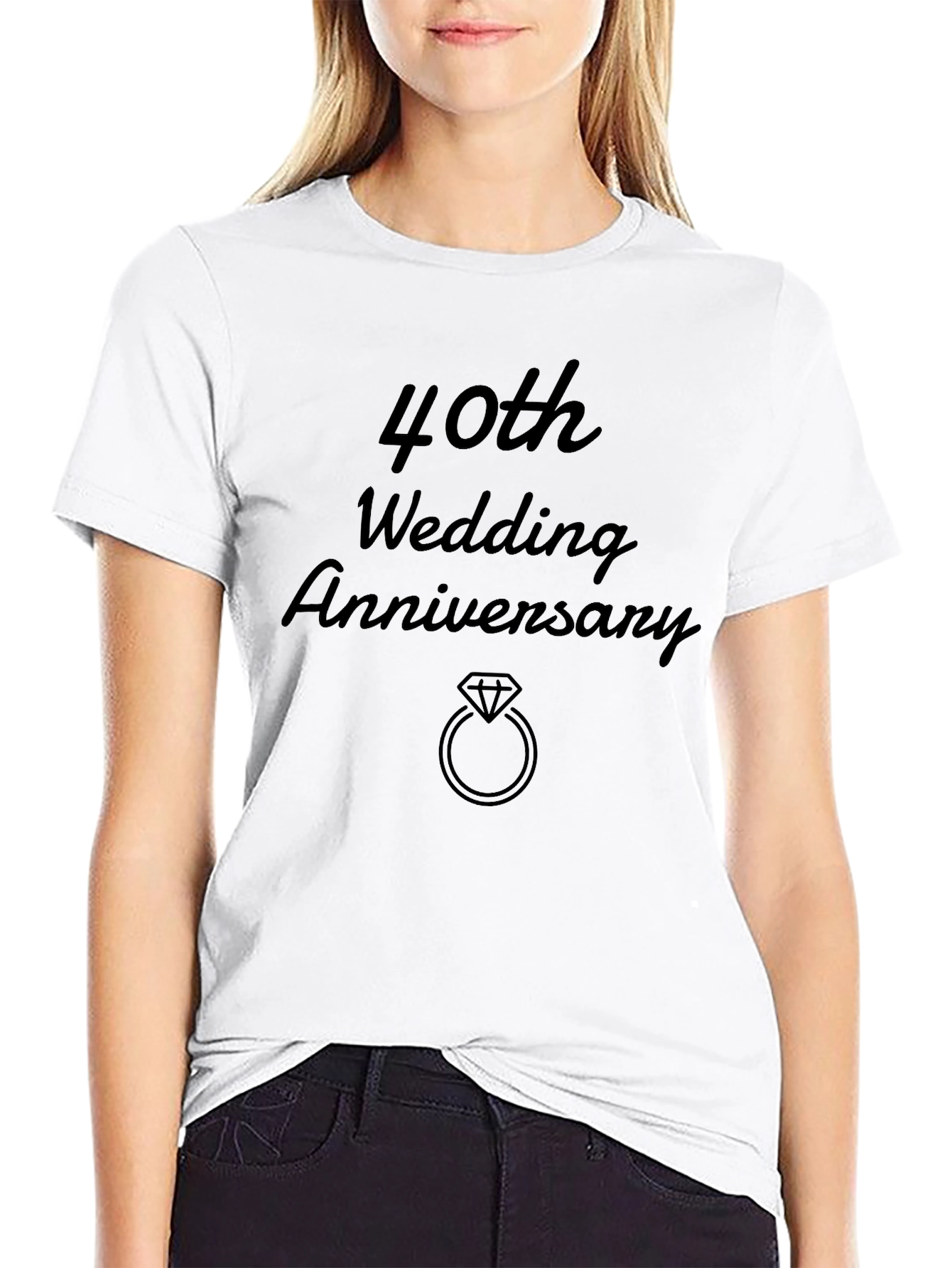 40th Wedding Anniversary Graphic Tee