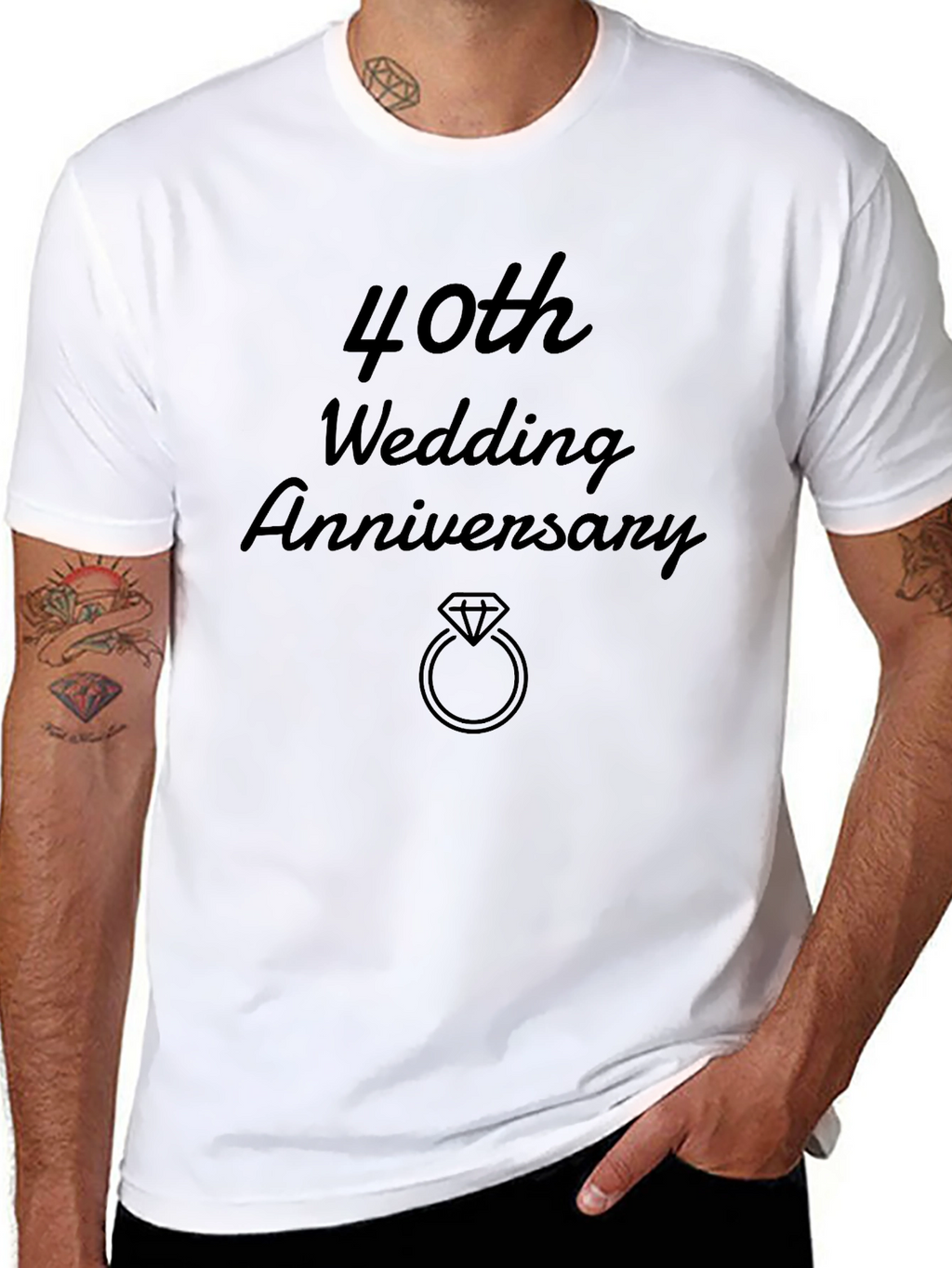 40th Wedding Anniversary Graphic Tee