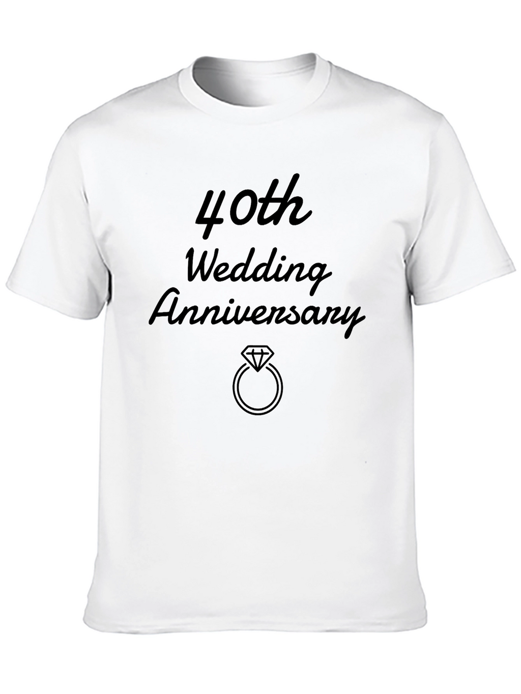 40th Wedding Anniversary Graphic Tee