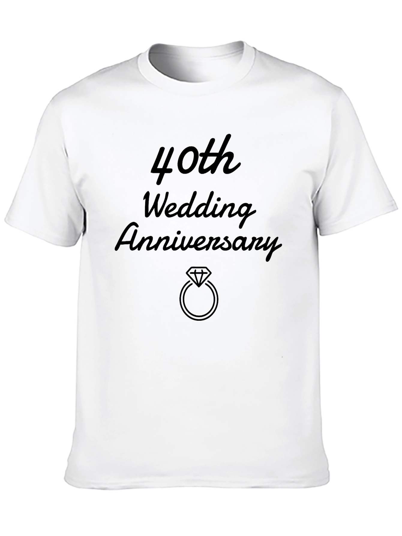 40th Wedding Anniversary Graphic Tee