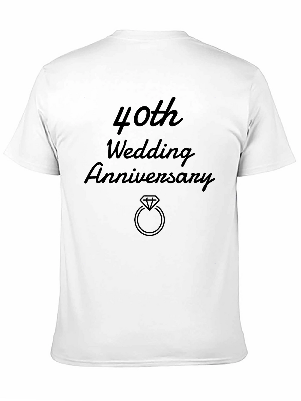 40th Wedding Anniversary Graphic Tee