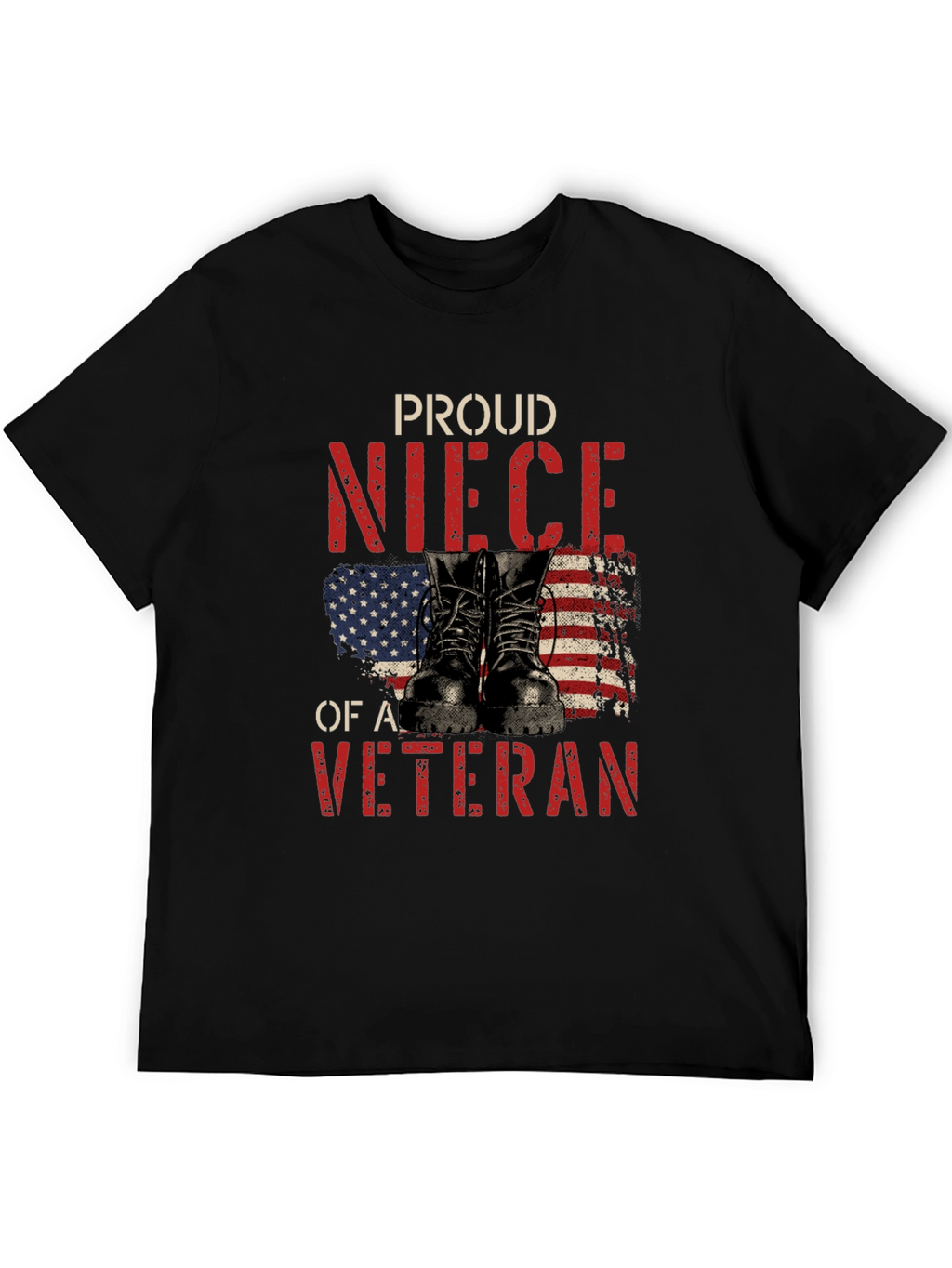 Proud Veteran Niece Graphic T-Shirt