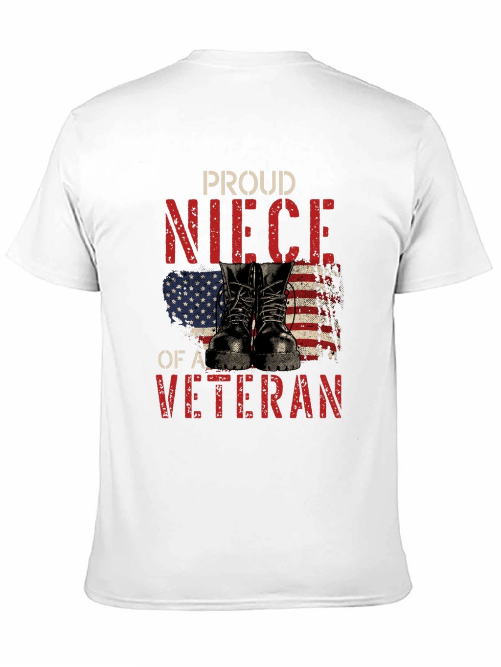 Proud Veteran Niece Graphic T-Shirt