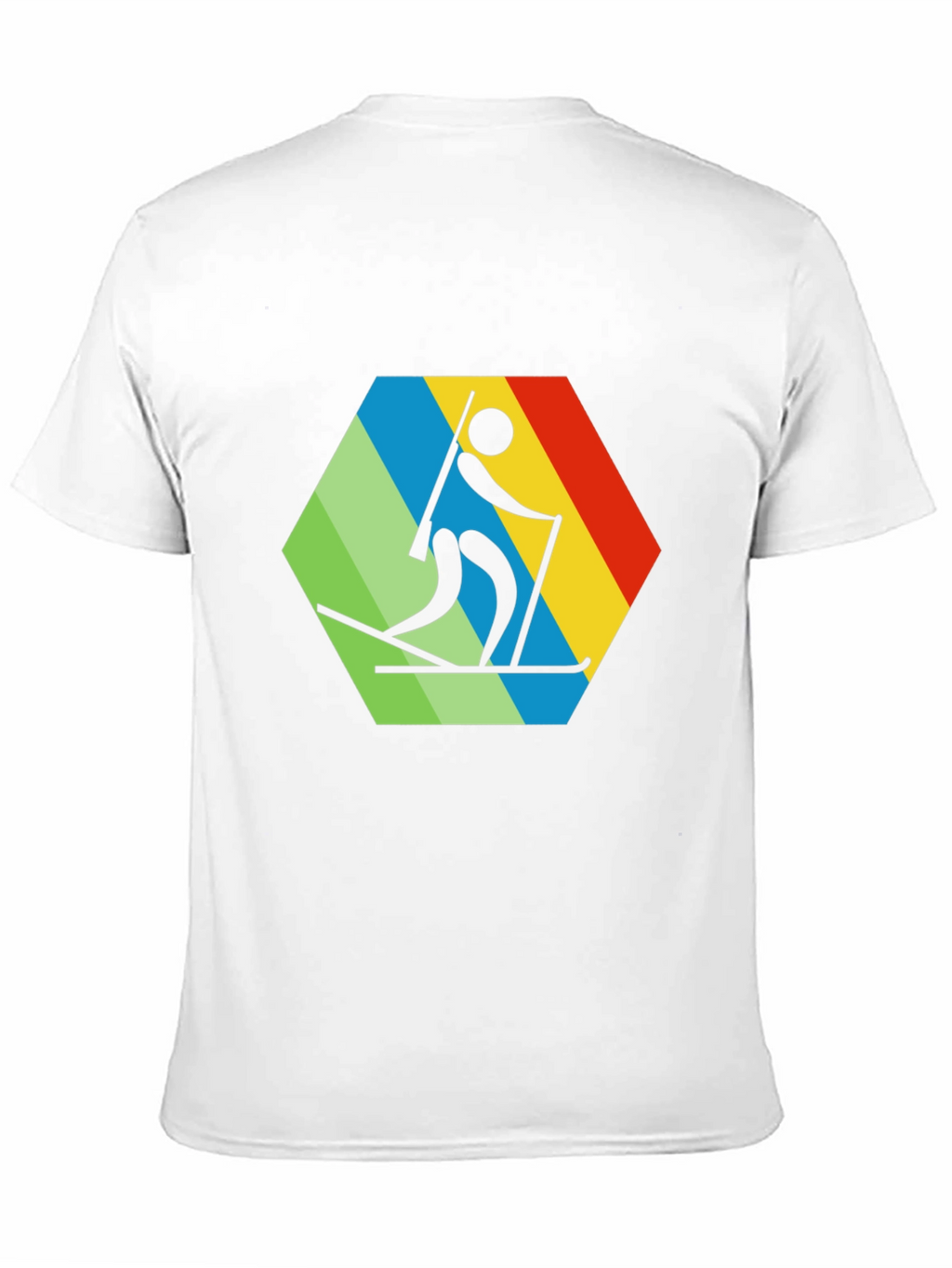 Biathlon Hexagon Graphic Tee - Skiing T-Shirt