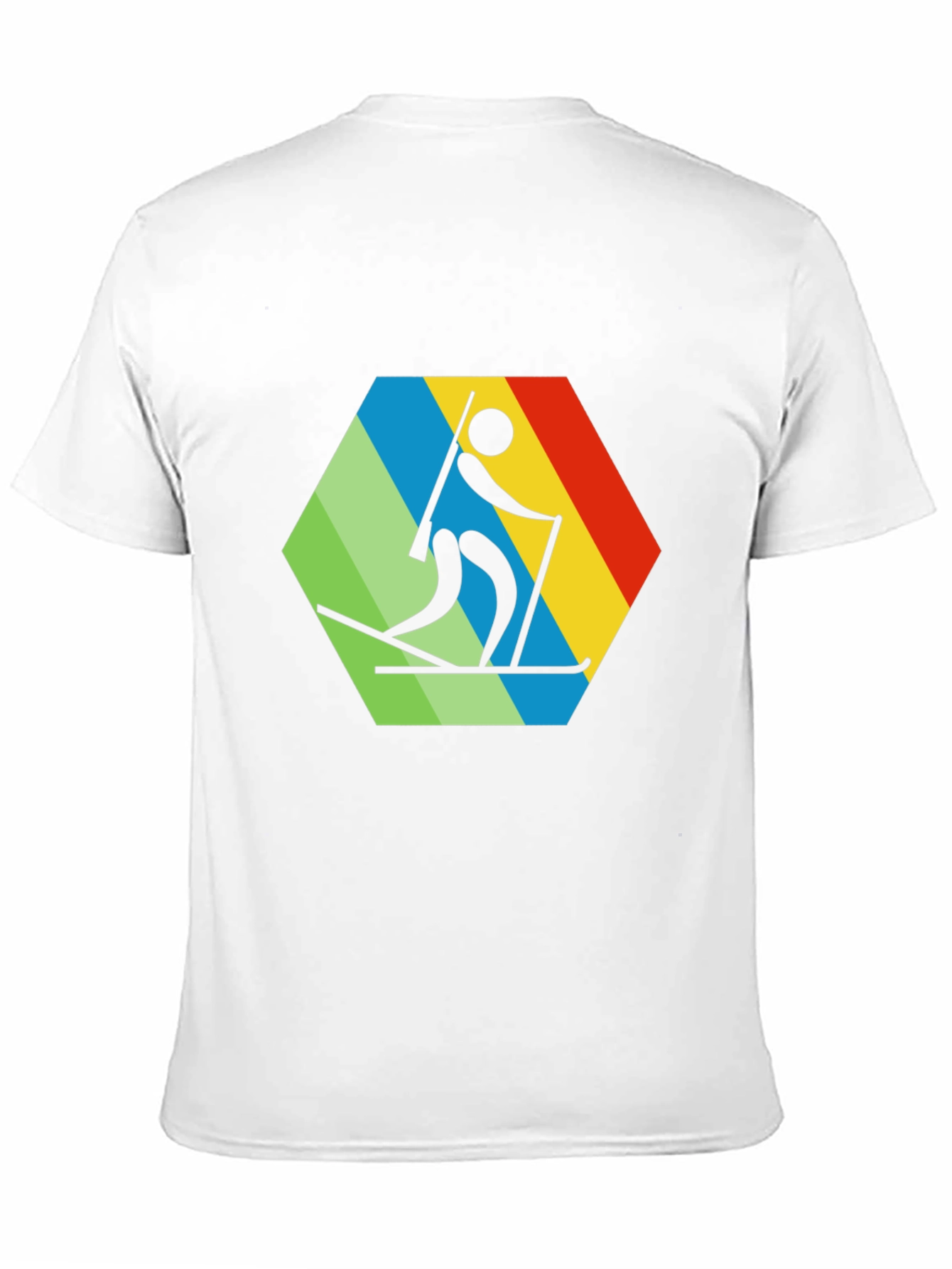 Biathlon Hexagon Graphic Tee - Skiing T-Shirt