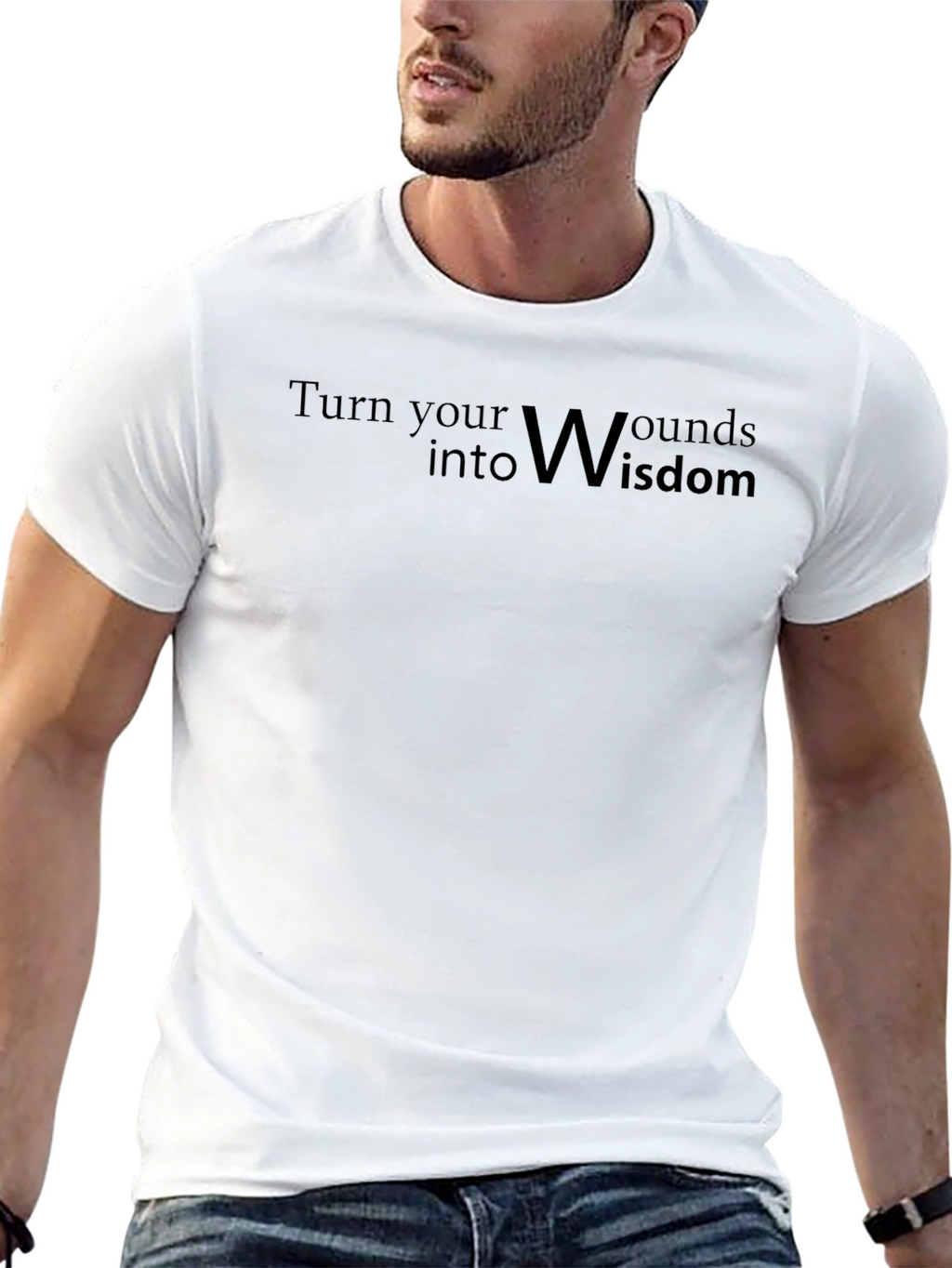 Inspirational T-Shirt: Turn Wounds into Wisdom