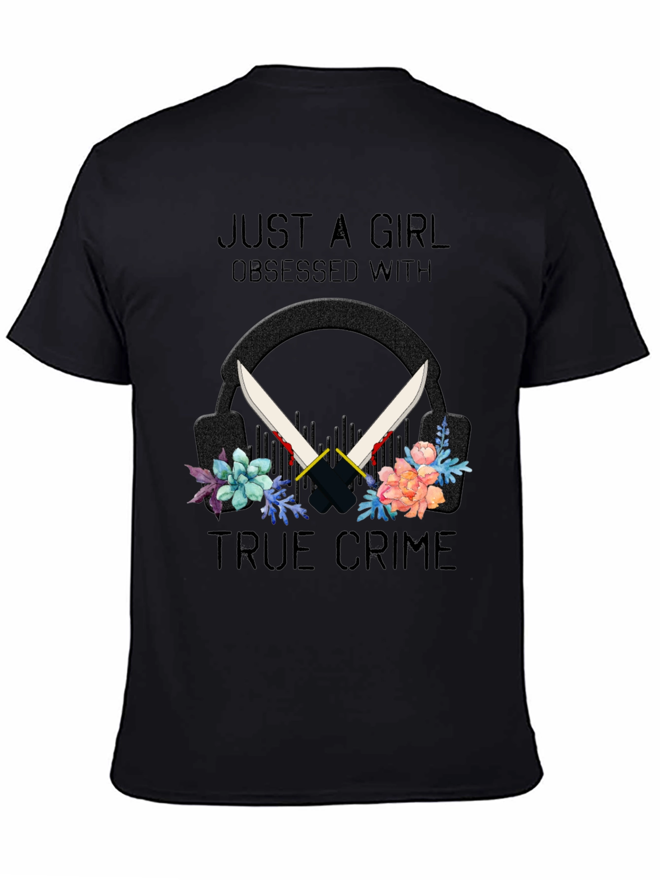 True Crime Obsessed Girls Tee