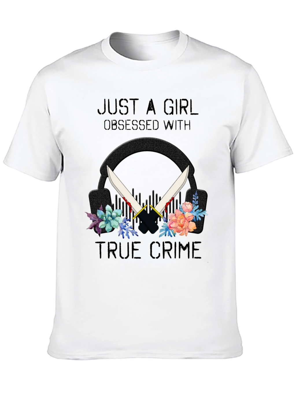 True Crime Obsessed Girls Tee