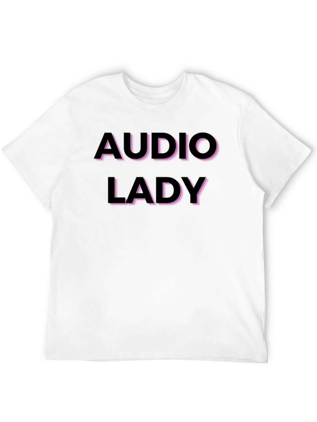 Audio Lady Graphic T-Shirt - Black