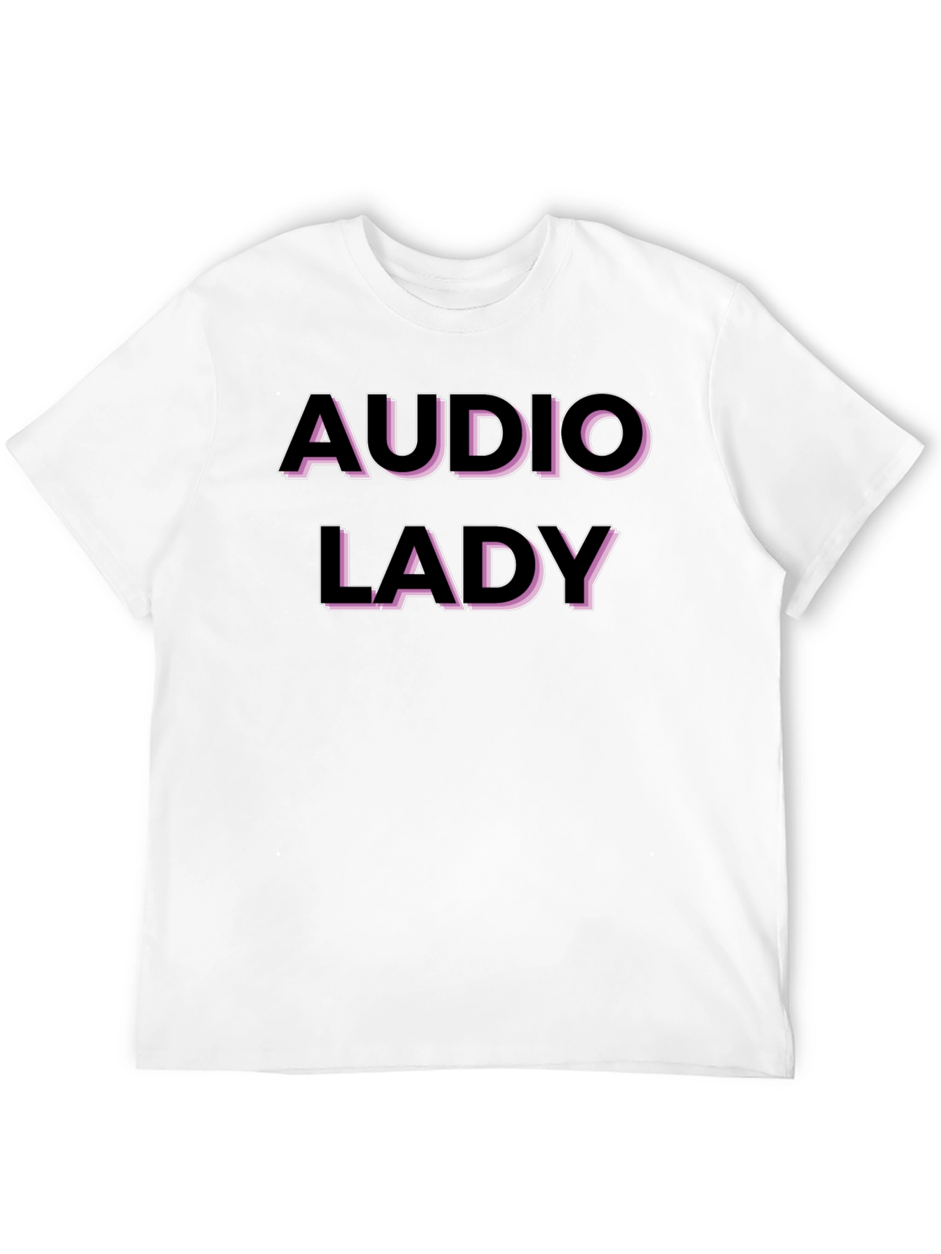 Audio Lady Graphic T-Shirt - Black