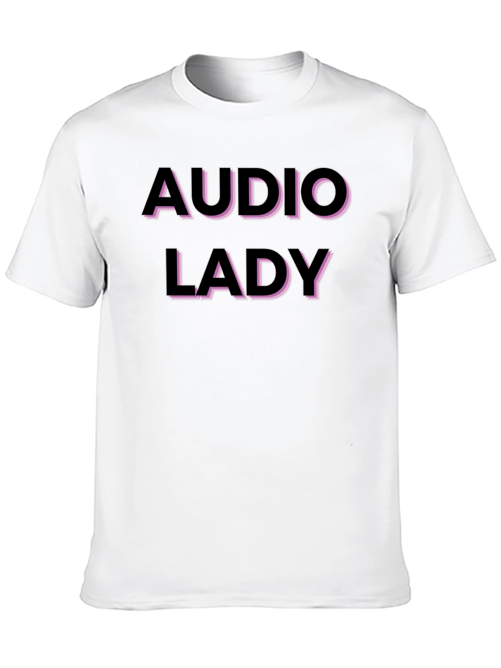 Audio Lady Graphic T-Shirt - Black