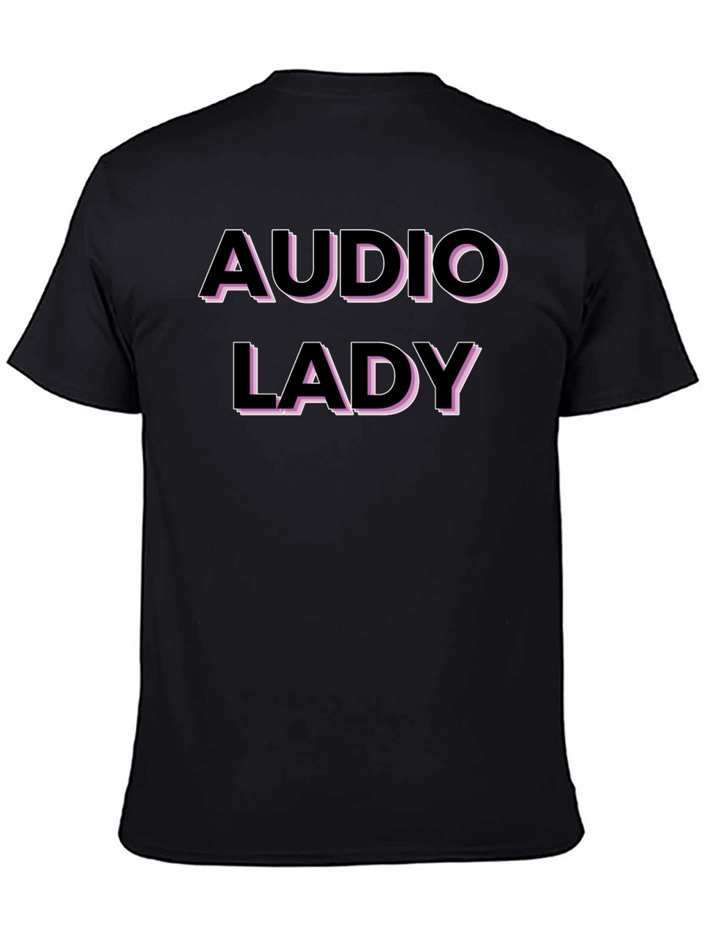 Audio Lady Graphic T-Shirt - Black