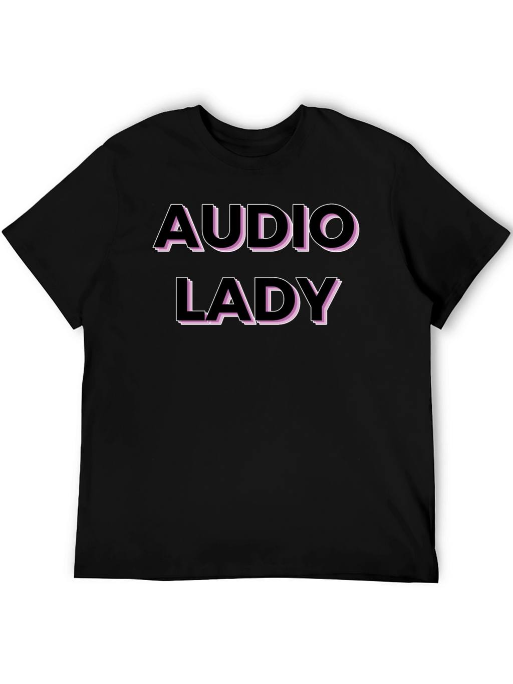 Audio Lady Graphic T-Shirt - Black