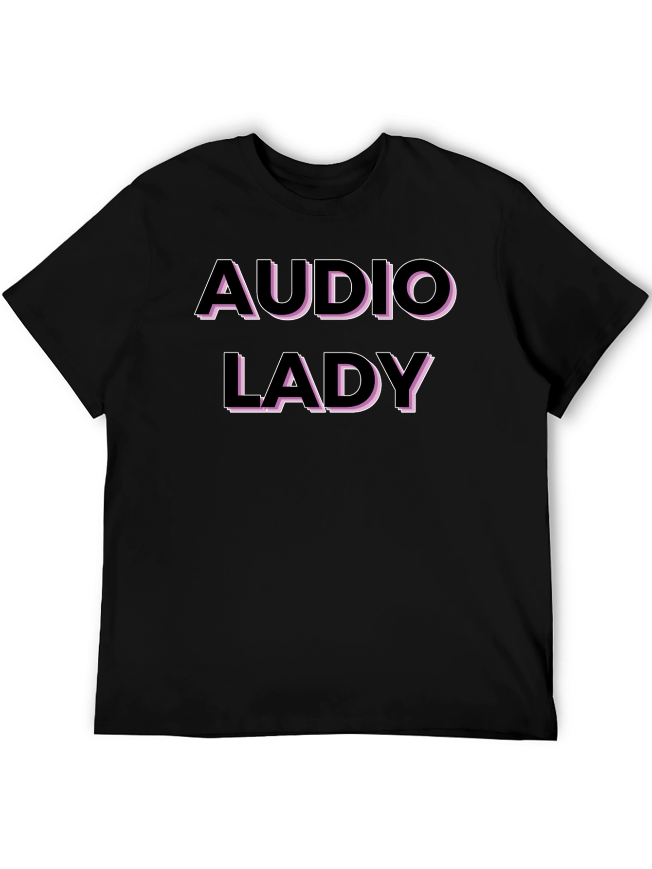 Audio Lady Graphic T-Shirt - Black
