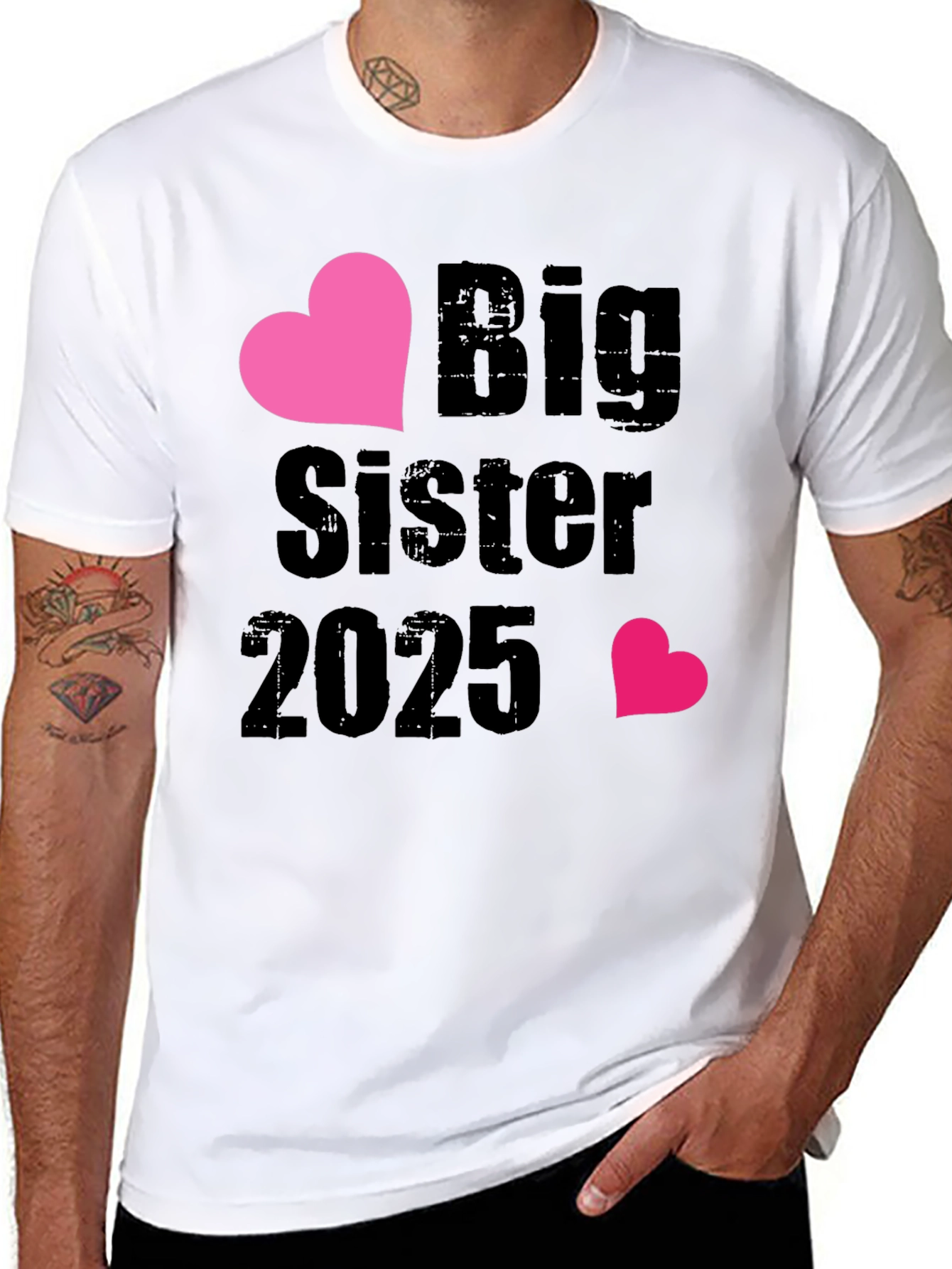 Big Sister 2025 Heart Tee