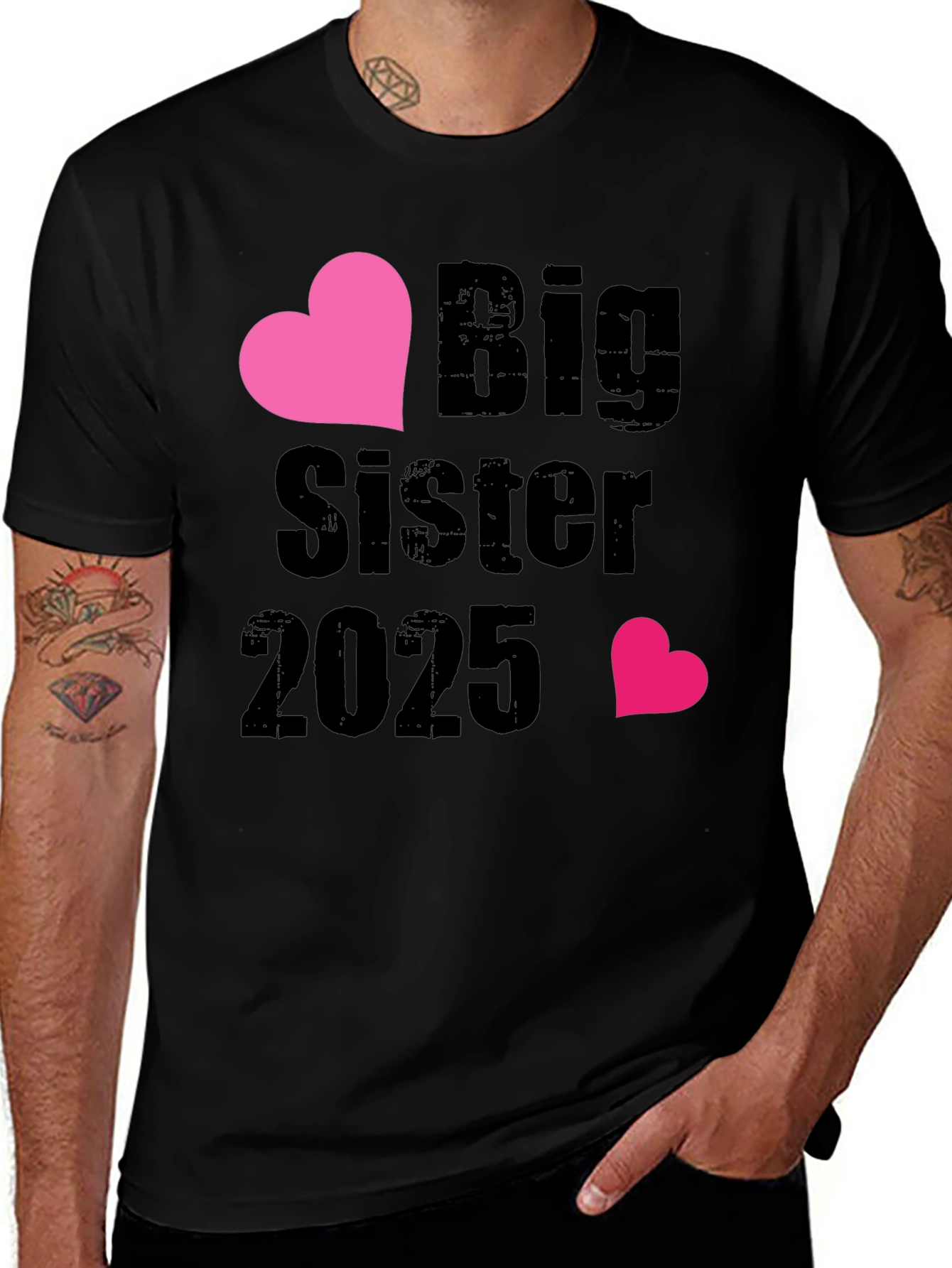 Big Sister 2025 Heart Tee