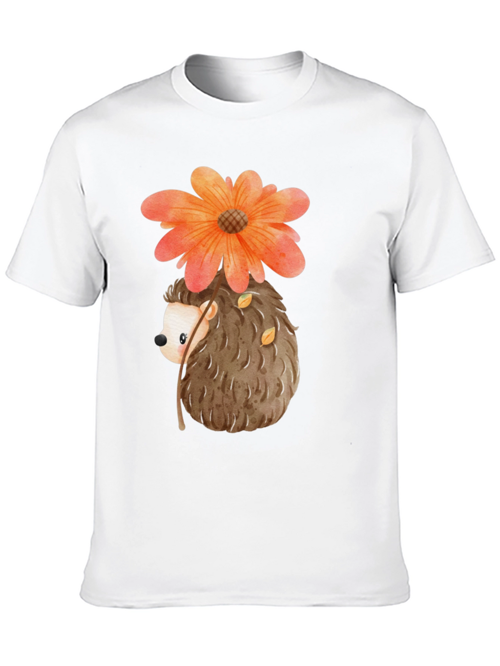 Hedgehog Flower Graphic Tee