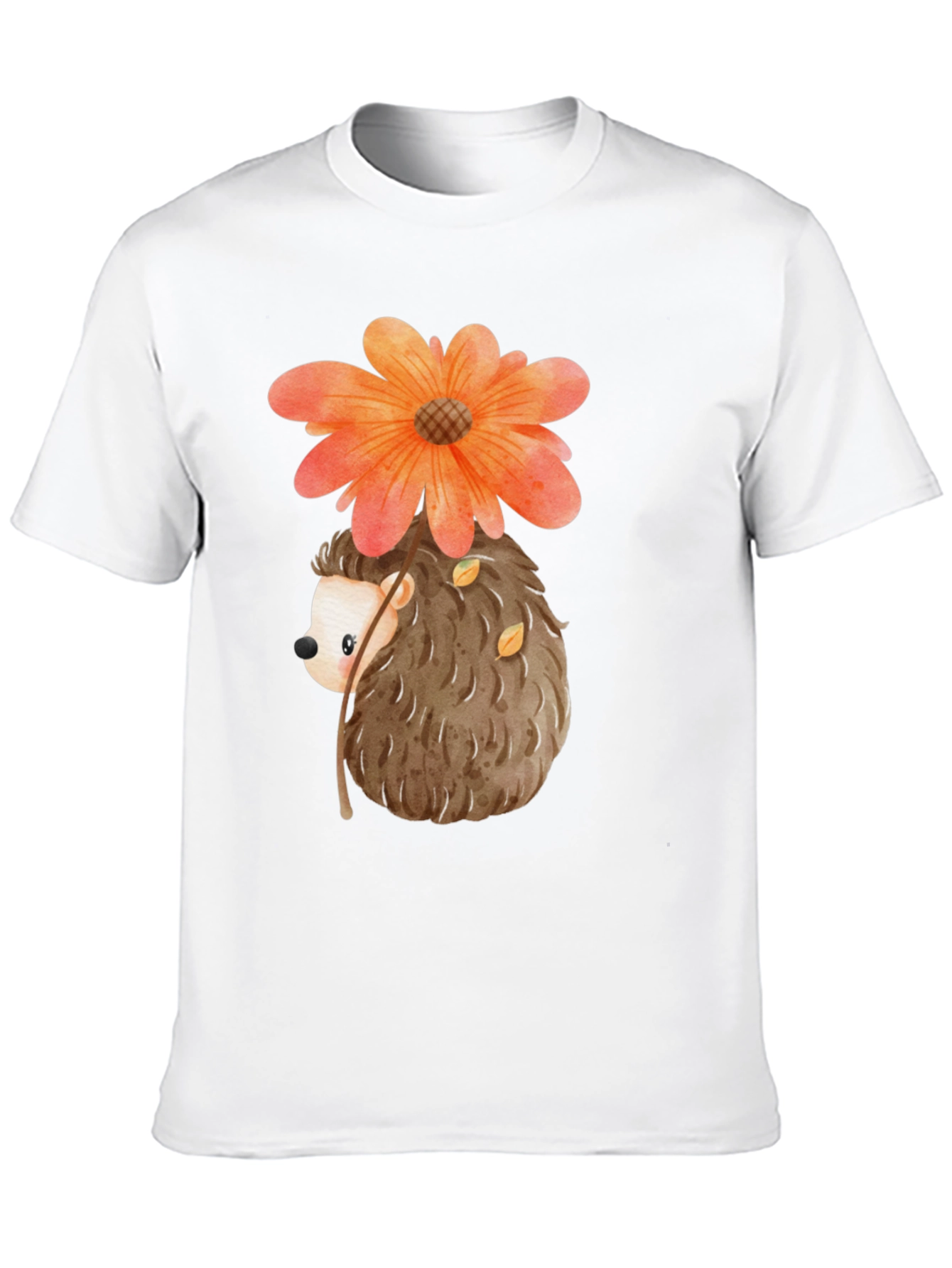Hedgehog Flower Graphic Tee