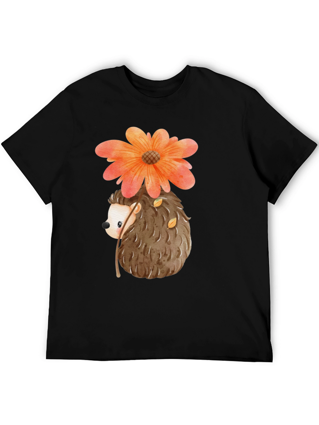 Hedgehog Flower Graphic Tee